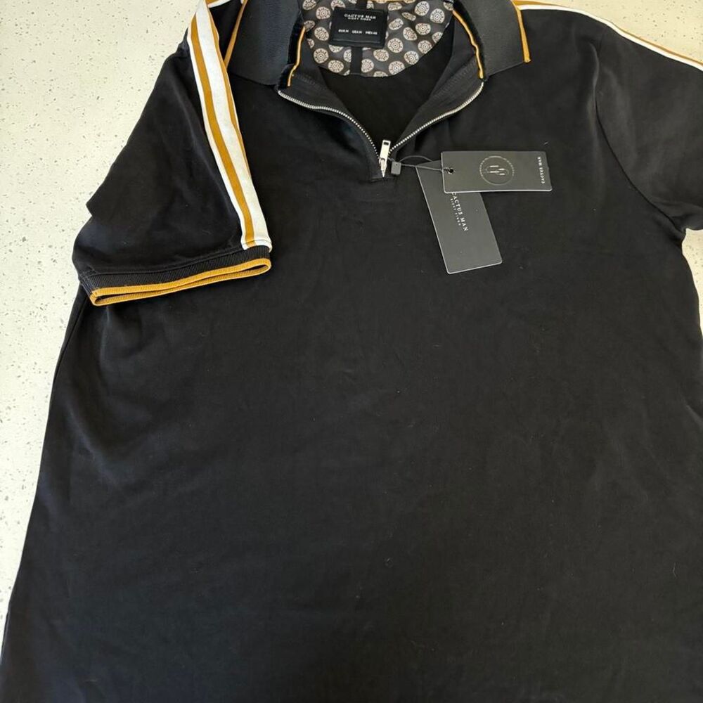 Cactus Jack by Ricky Singh 100% Cotton Quarter Zip Polo